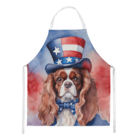 Cavalier King Charles Spaniel Patriotic American Apron