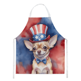 Chihuahua Patriotic American Apron