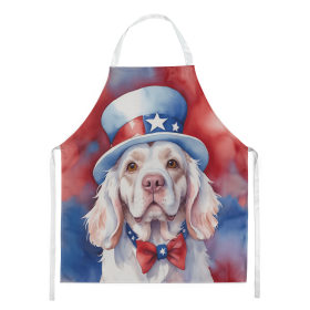 Clumber Spaniel Patriotic American Apron