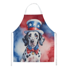 Dalmatian Patriotic American Apron