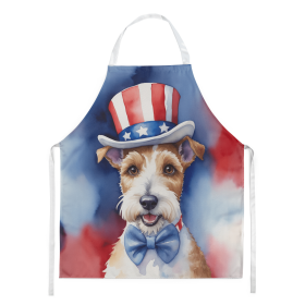 Fox Terrier Patriotic American Apron