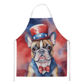 French Bulldog Patriotic American Apron