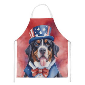 Greater Swiss Mountain Dog Patriotic American Apron