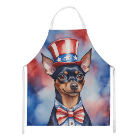 Min Pin Patriotic American Apron