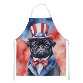 Pug Patriotic American Apron