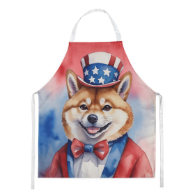 Shiba Inu Patriotic American Apron