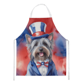 Skye Terrier Patriotic American Apron