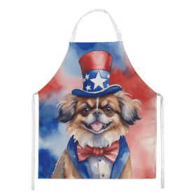 Tibetan Spaniel Patriotic American Apron