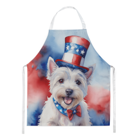 West Highland White Terrier/Westie Patriotic American Apron