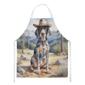 Bluetick Coonhound Cowboy Welcome Apron