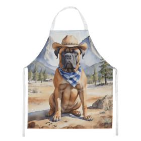 Bullmastiff Cowboy Welcome Apron