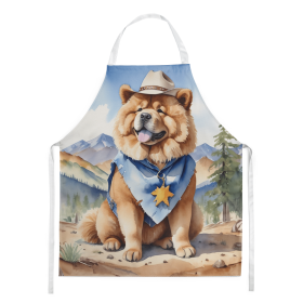 Chow Chow Cowboy Welcome Apron