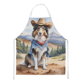 Collie Cowboy Welcome Apron