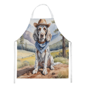 English Setter Cowboy Welcome Apron