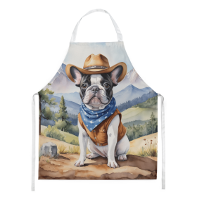 French Bulldog Cowboy Welcome Apron