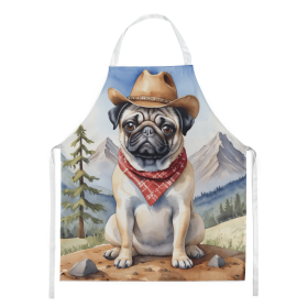 Pug Cowboy Welcome Apron