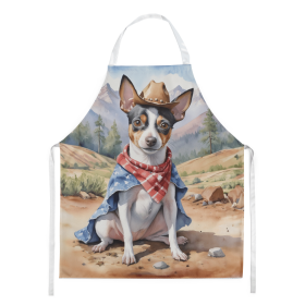 Rat Terrier Cowboy Welcome Apron