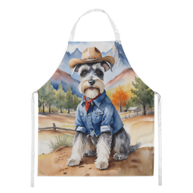 Schnauzer Cowboy Welcome Apron