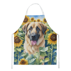 Anatolian Shepherd in Sunflowers Apron