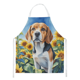 Beagle in Sunflowers Apron