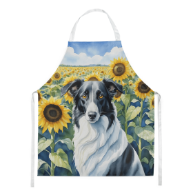 Borzoi in Sunflowers Apron