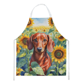 Dachshund in Sunflowers Apron