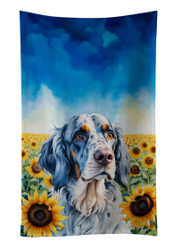 English Setter in Sunflowers Kitchen Towel