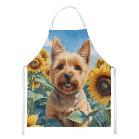 Norwich Terrier in Sunflowers Apron