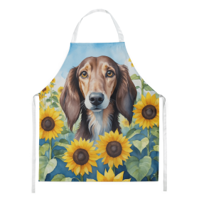 Saluki in Sunflowers Apron