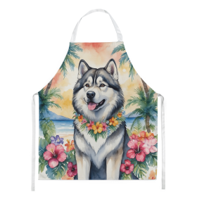 Alaskan Malamute Luau Apron