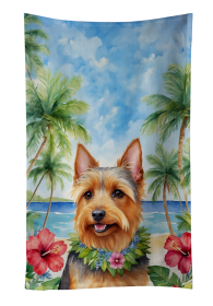 Australian Terrier Luau Kitchen Towel