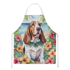 Basset Hound Luau Apron