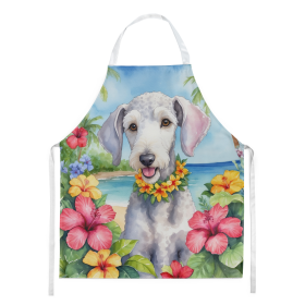 Bedlington Terrier Luau Apron