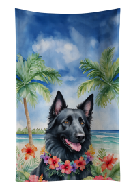 Belgian Sheepdog Luau Kitchen Towel