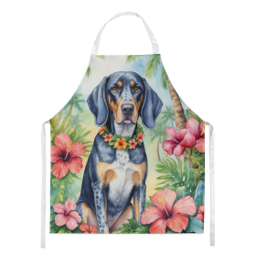 Bluetick Coonhound Luau Apron