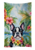 Boston Terrier 4 Luau Kitchen Towel