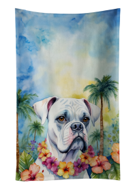 Boxer - White - 2 Luau Kitchen Towel