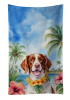 Brittany Spaniel Luau Kitchen Towel