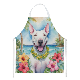 Bull Terrier Luau Apron