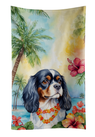 Cavalier King Charles Spaniel 1 Luau Kitchen Towel