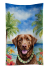 Chesapeake Bay Retriever Luau Kitchen Towel