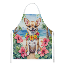 Chihuahua Luau Apron