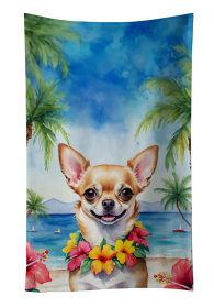 Chihuahua 1 Luau Kitchen Towel