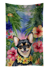 Chihuahua 3 Luau Kitchen Towel