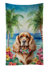 Cocker Spaniel 3 Luau Kitchen Towel