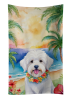 Coton de Tulear Luau Kitchen Towel