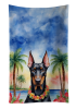 Doberman Luau Kitchen Towel