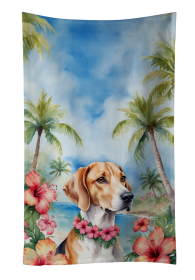 English Foxhound Luau Kitchen Towel