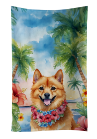 Finnish Spitz Luau Kitchen Towel