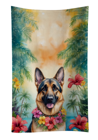 German Shepherd Luau Kitchen Towel